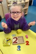 Child counting in twos