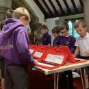 Children playing glockenspiels