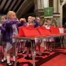 Children playing glockenspiels