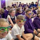 Children wearing empathy specs