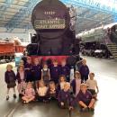 Children at the railway museum